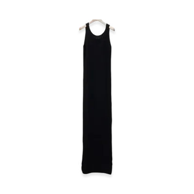 COMOLI FOAM Sleeveless Knit Dress SS25 "Black"
