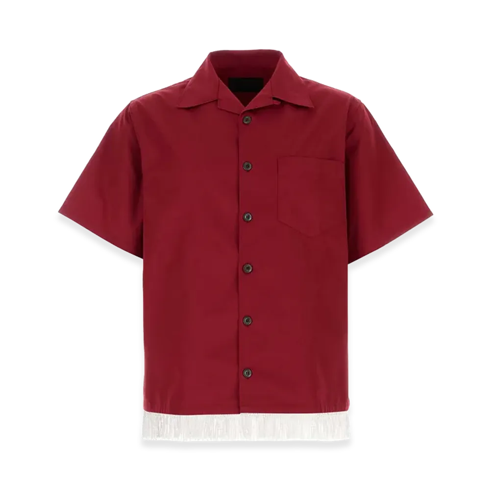PRADA Poplin Shirt "Red"
