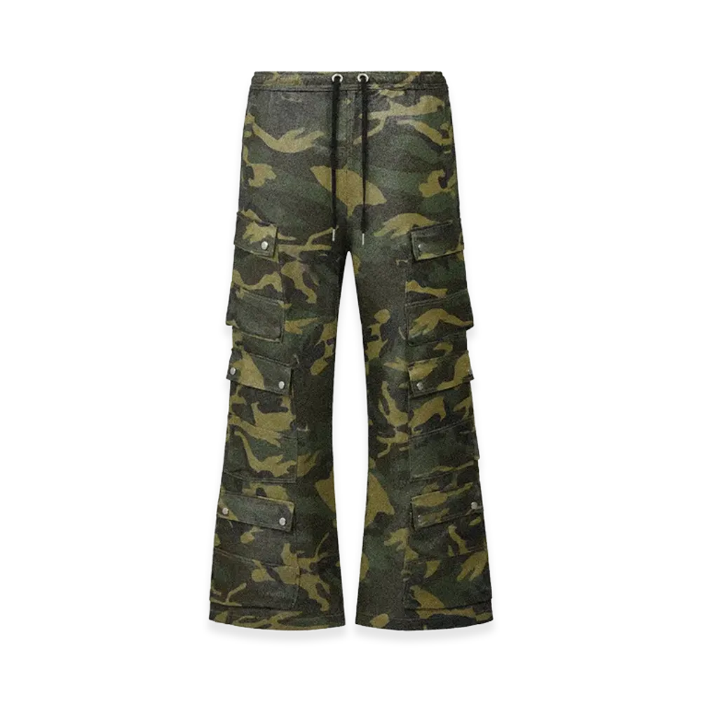 BREATH Glitter Triple Cargo Pants "Camo"