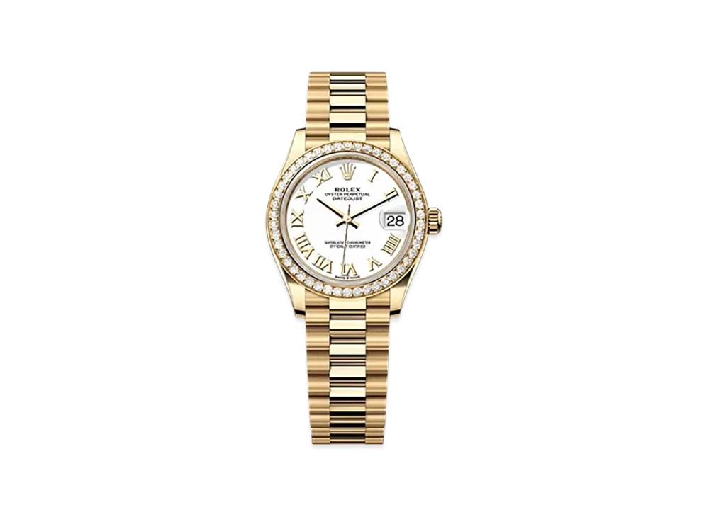 ROLEX Datejust 31mm Yellow Gold Diamond 278288RBR "White"