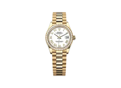 ROLEX Datejust 31mm Yellow Gold Diamond 278288RBR "White"