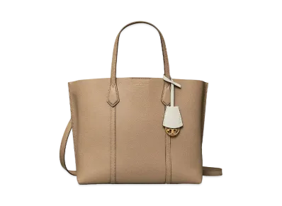 Tory Burch Perry Midium Triple-Compartment Tote Bag "Gray Heron"