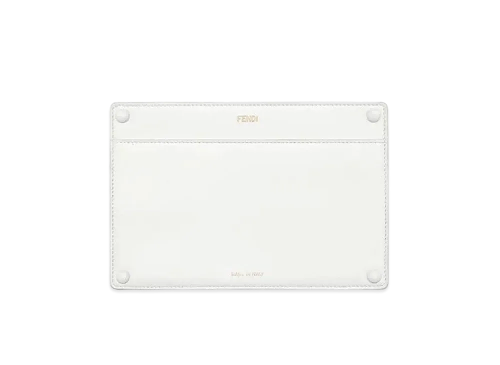 FENDI Peekaboo Pocket Leather Accessories Pocket "White"