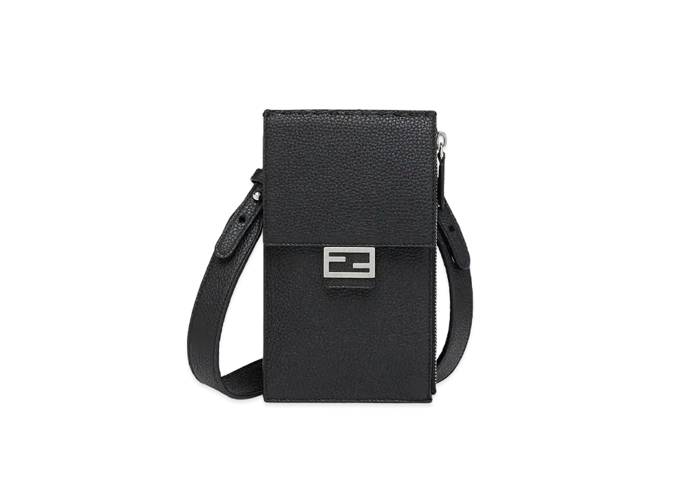 FENDI Smartphone Bag Leather Mobile Phone Holder "Black"