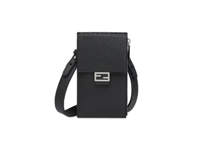 FENDI Smartphone Bag Leather Mobile Phone Holder "Black"