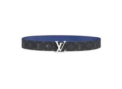 Louis Vuitton LV Initials 40mm Reversible Belt "Blue"