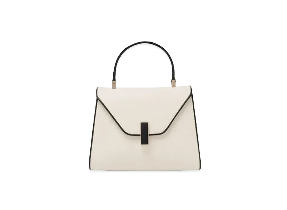 Valextra Iside Mini Chiaroscuro Bag "White/Black"
