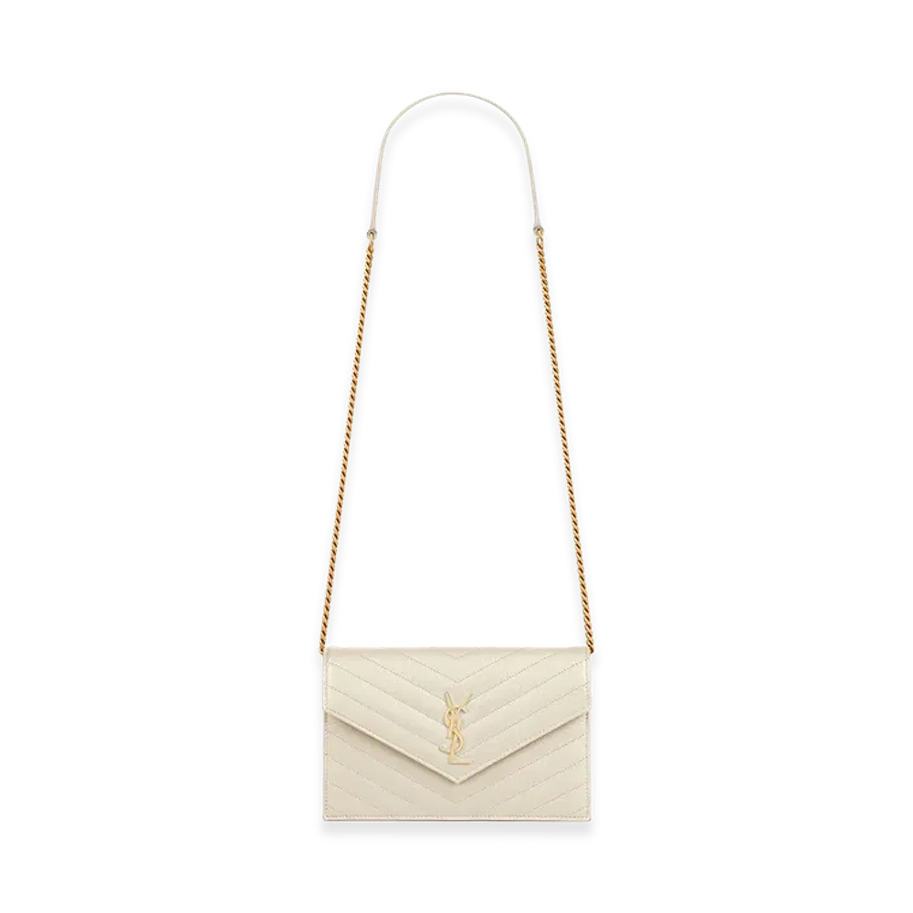 Saint Laurent Women's 'Envelope' Clutch "White"
