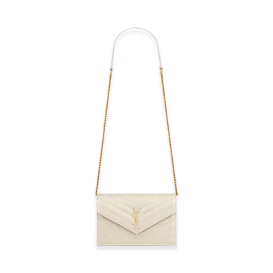 Saint Laurent Women's 'Envelope' Clutch "White"