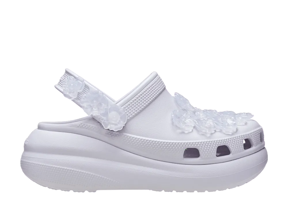 Crocs Crush Translucent Floral Clog "Frosted Grape"