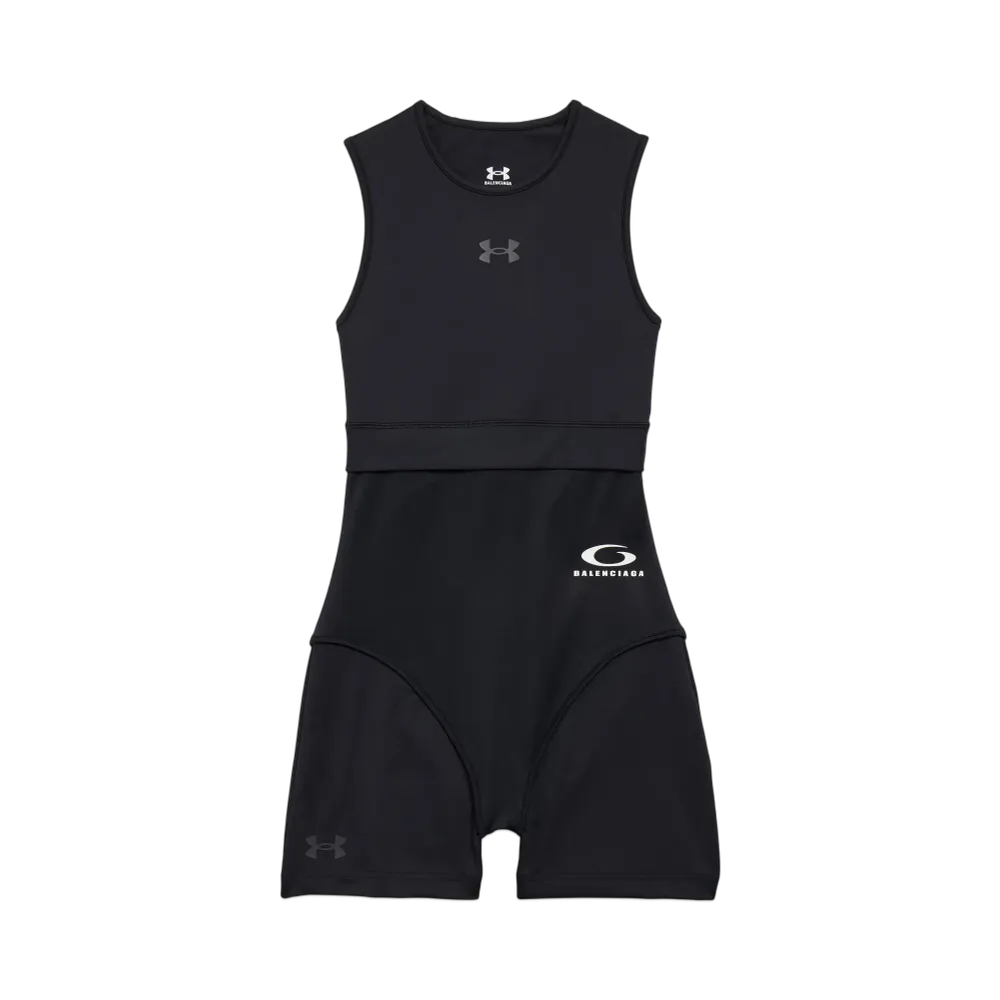 BALENCIAGA x Under Armour Women's Layered Cycling Bodysuit "Black"