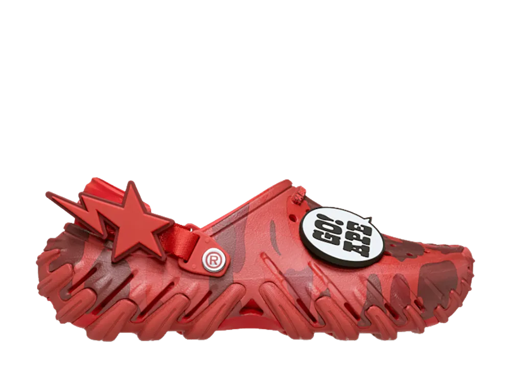 A BATHING APE x Crocs Echo RO Clog "Flame"
