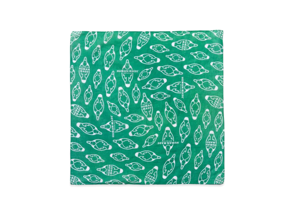 HUMAN MADE Duck Bandana "Green"