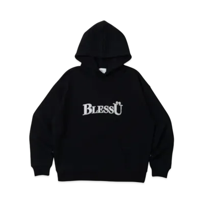 BLESS U BU OG Logo Hoodie "Black/White"