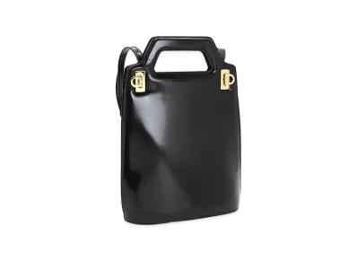 Salvatore Ferragamo Women's Wanda Handbag (with shoulder strap) "Nero"