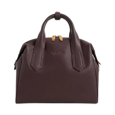 CHARLES & KEITH Slouchy Double Handle Bag "DarkPecan"