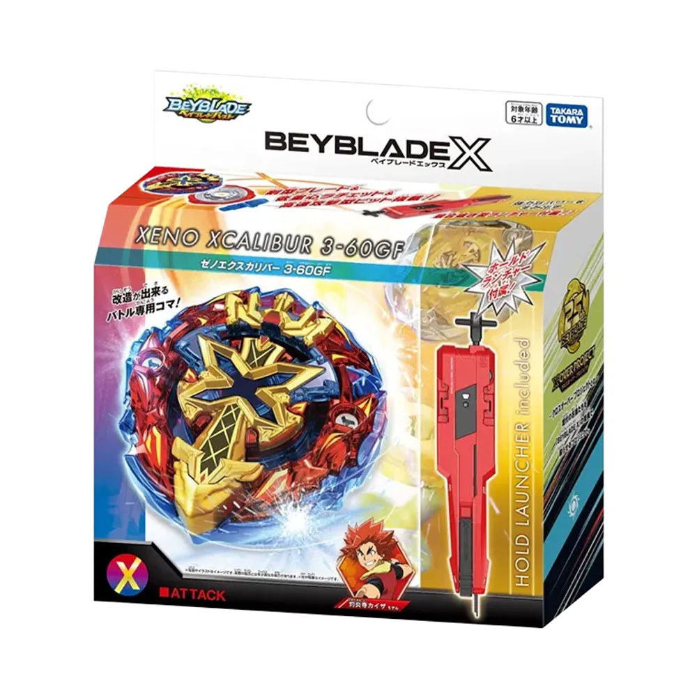 TAKARA TOMY "BEYBLADE X" BX-00 Xeno Excalibur 3-60GF