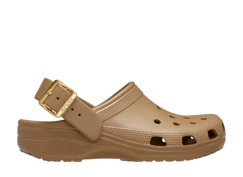 Crocs Classic Metallic Buckle Clog "Sepia"