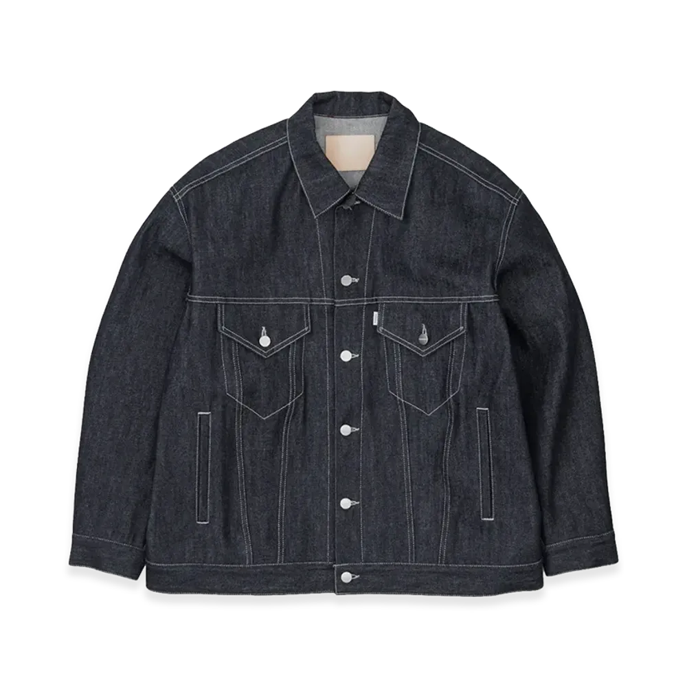 Graphpaper Selvage Denim Trucker Jacket "Indigo Rigid"