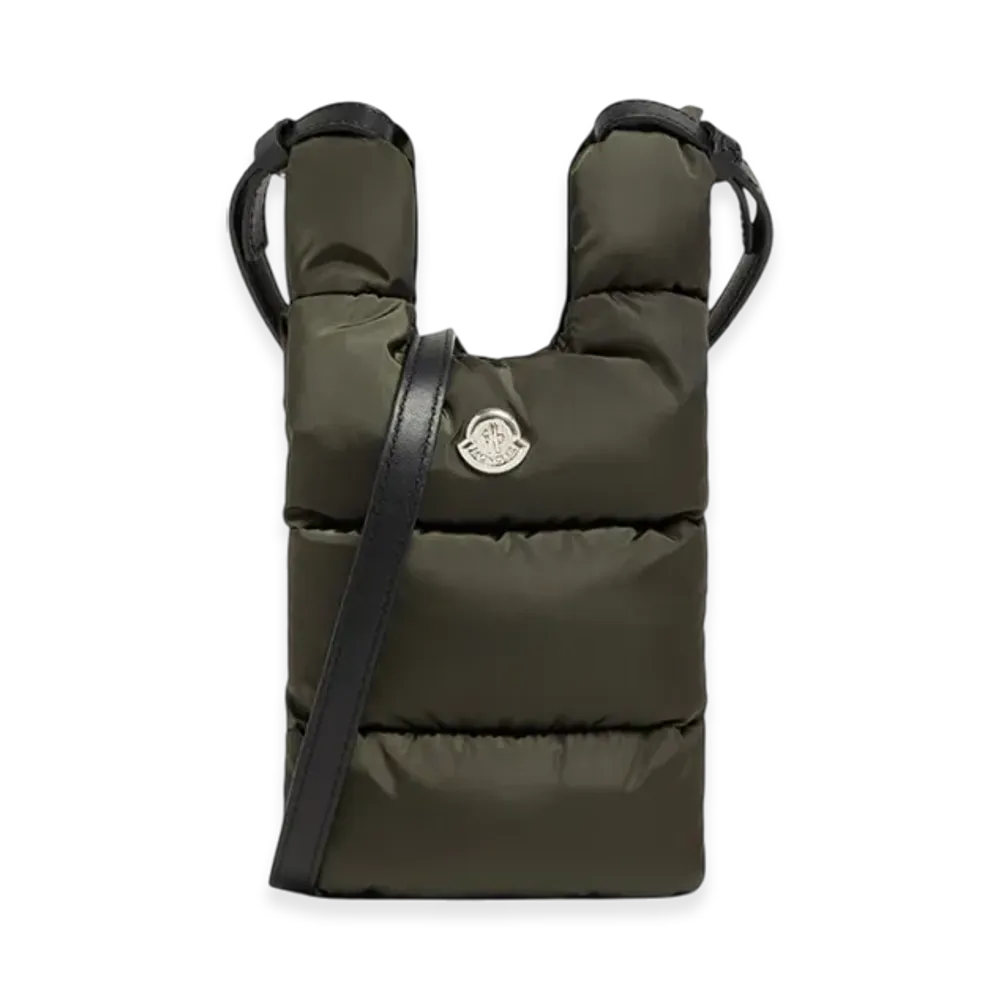 MONCLER Legere Small Water-Repellent Crossbody Bag "Olive Green"