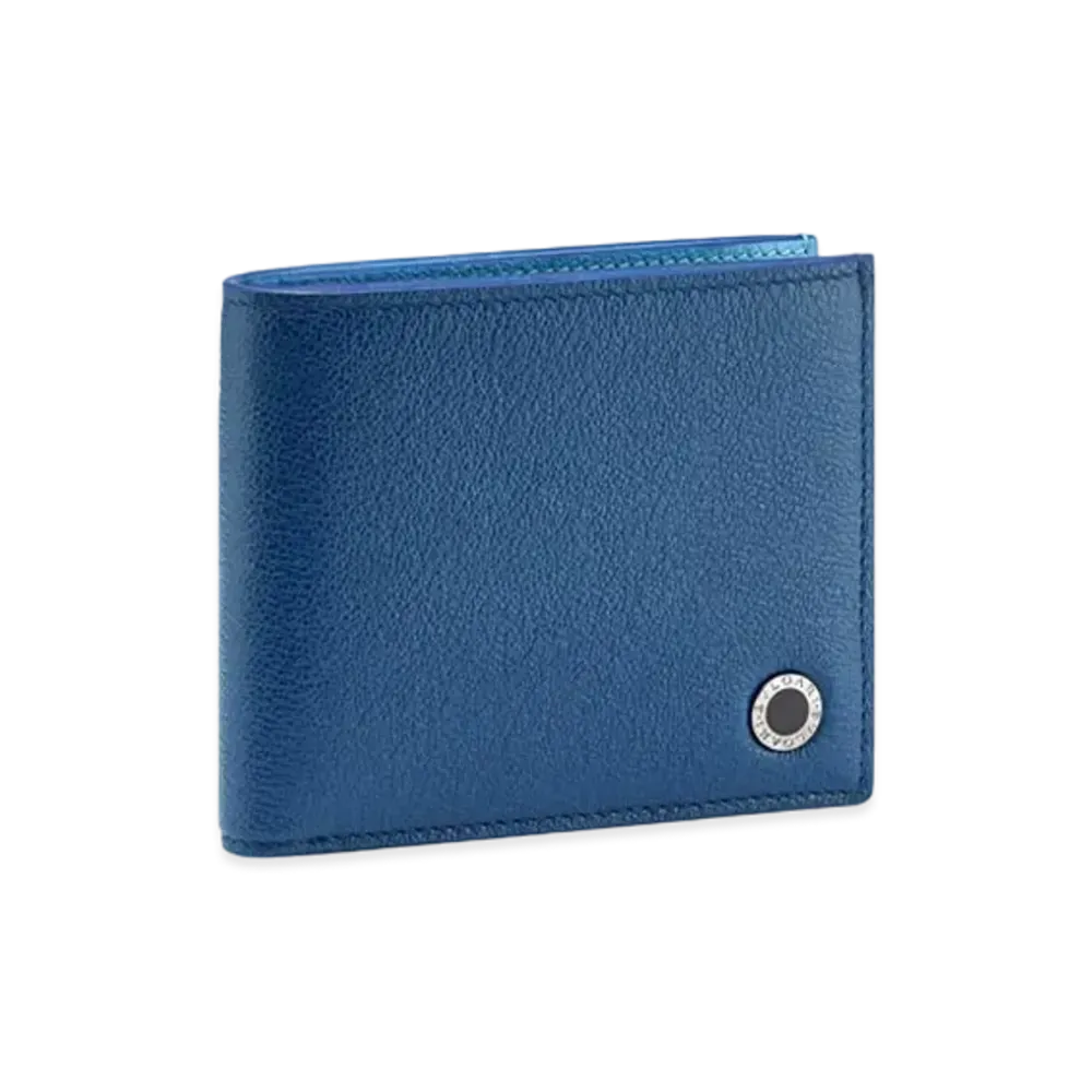 BVLGARI BVLGARI MAN Bifold Wallet "Blue"
