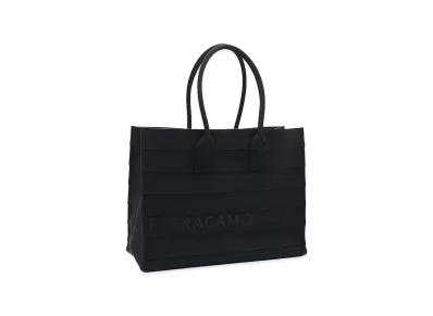 Salvatore Ferragamo Beach Tote Bag "Nero"