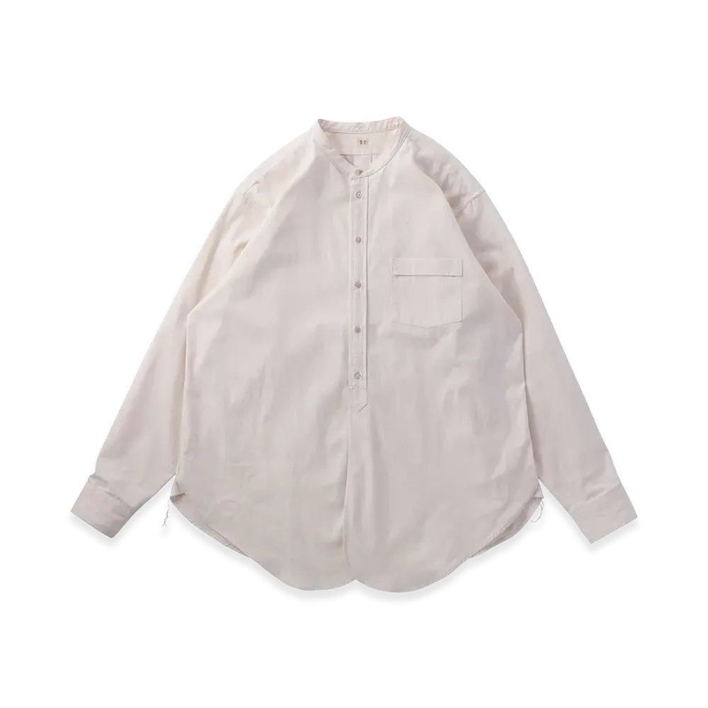 T.T Taiga Takahashi LOT.104 Band Collar Shirt "Ivory"