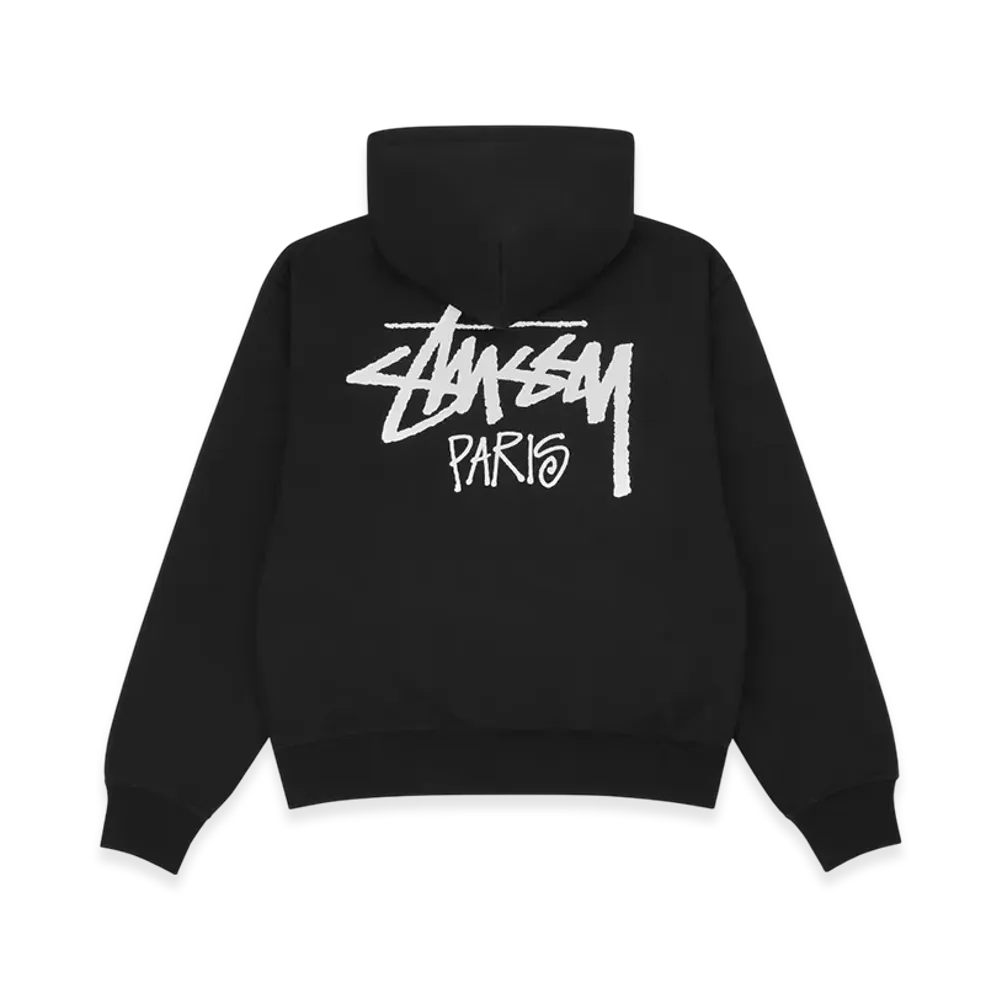 Stussy Stock Paris Zip Hoodie "Black"