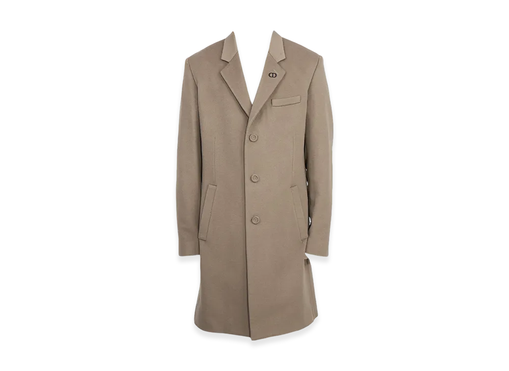 Dior Logo Cashmere Coat "Brown"