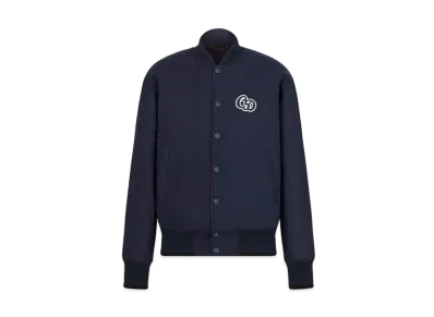 Dior Men's Atelier Blouson Varsity Jacket "Blue"