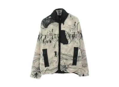 Dior x PETER DOIG Oblique Reversible Fleece Blouson "Gray/Black"
