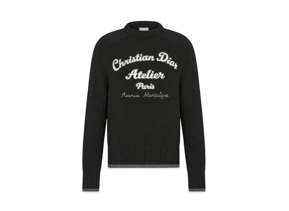 Dior Dior Essentials 'Christian Dior Atelier' Sweater Wool Jersey "Black"