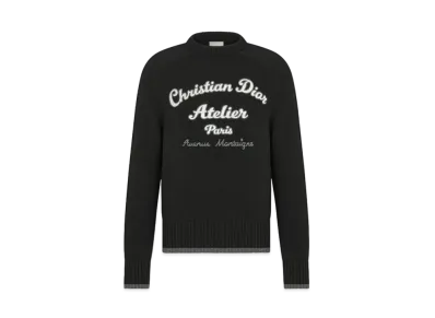 Dior Dior Essentials 'Christian Dior Atelier' Sweater Wool Jersey "Black"