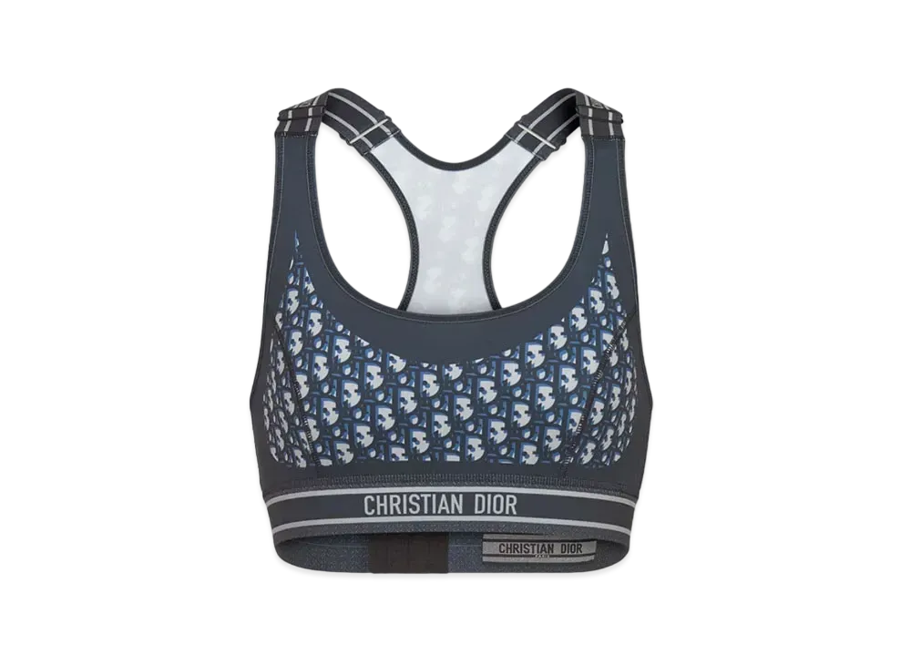 Dior DiorAlps Sports Bra Dior Oblique Technical Jersey "Blue"