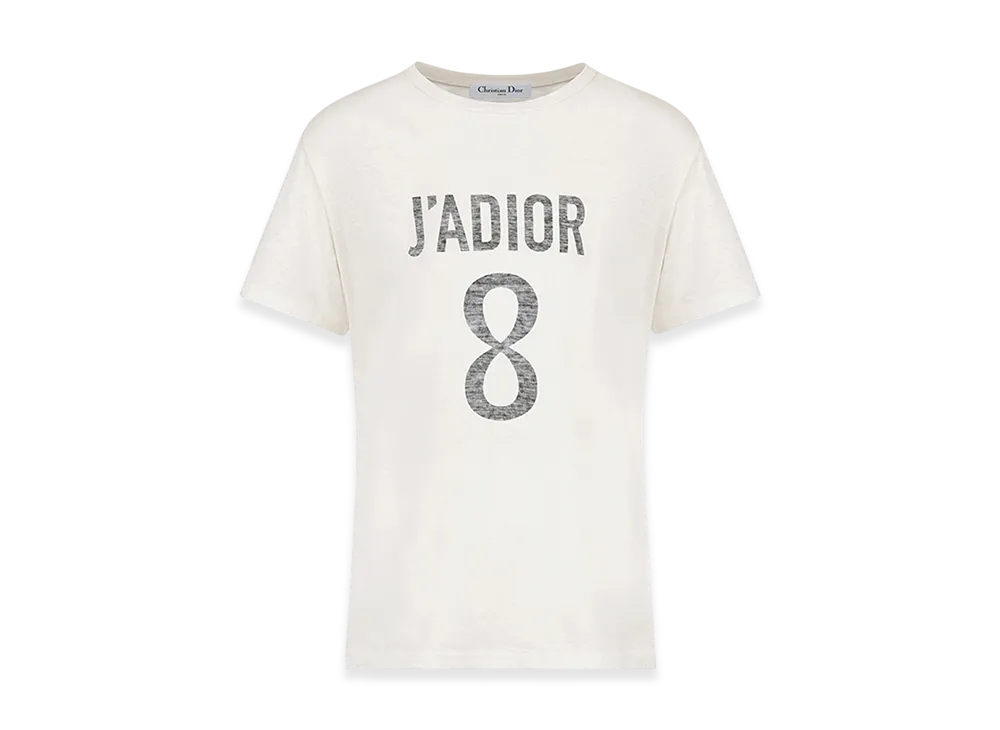 Dior Women's J'adior 8 T-Shirt Linen Jersey "White"