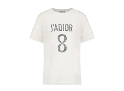 Dior Women's J'adior 8 T-Shirt Linen Jersey "White"