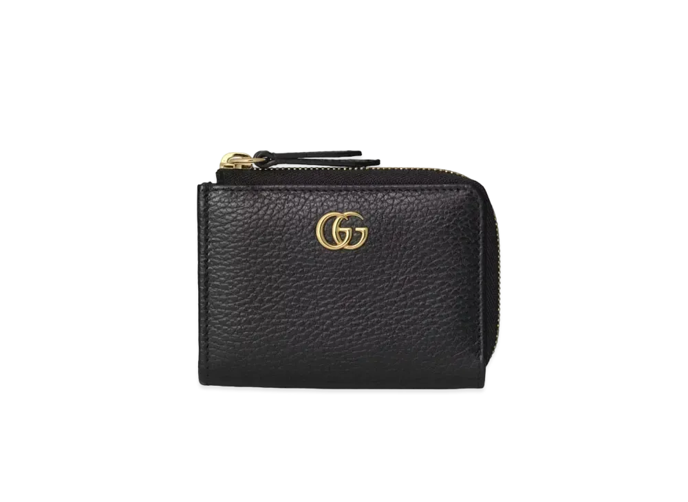 GUCCI GG Marmont Zip Around Wallet "Black"