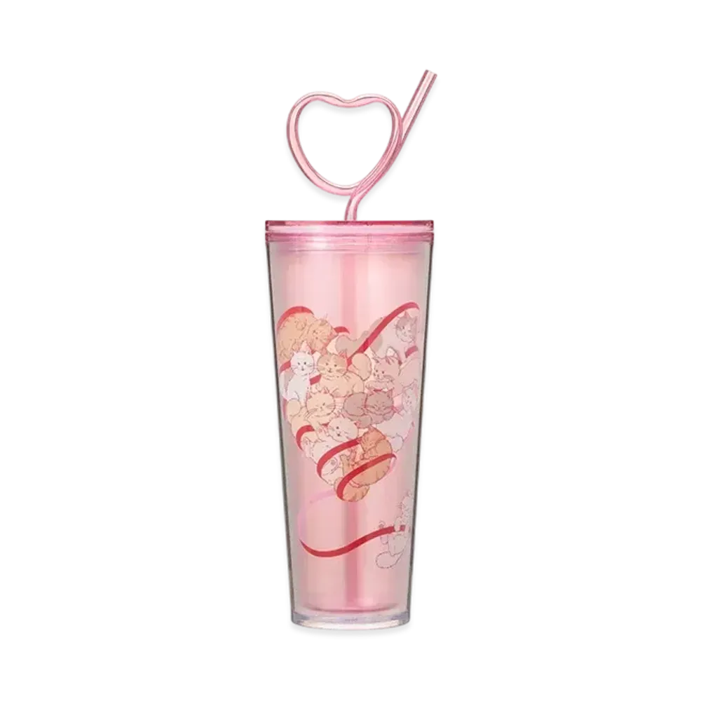 STARBUCKS Valentine 2025 Cold Cup Tumbler 710ml "Pink"