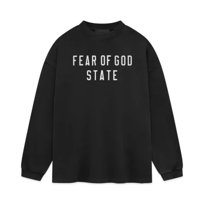 FEAR OF GOD ESSENTIALS Heavy Longsleeve Tee "Black"