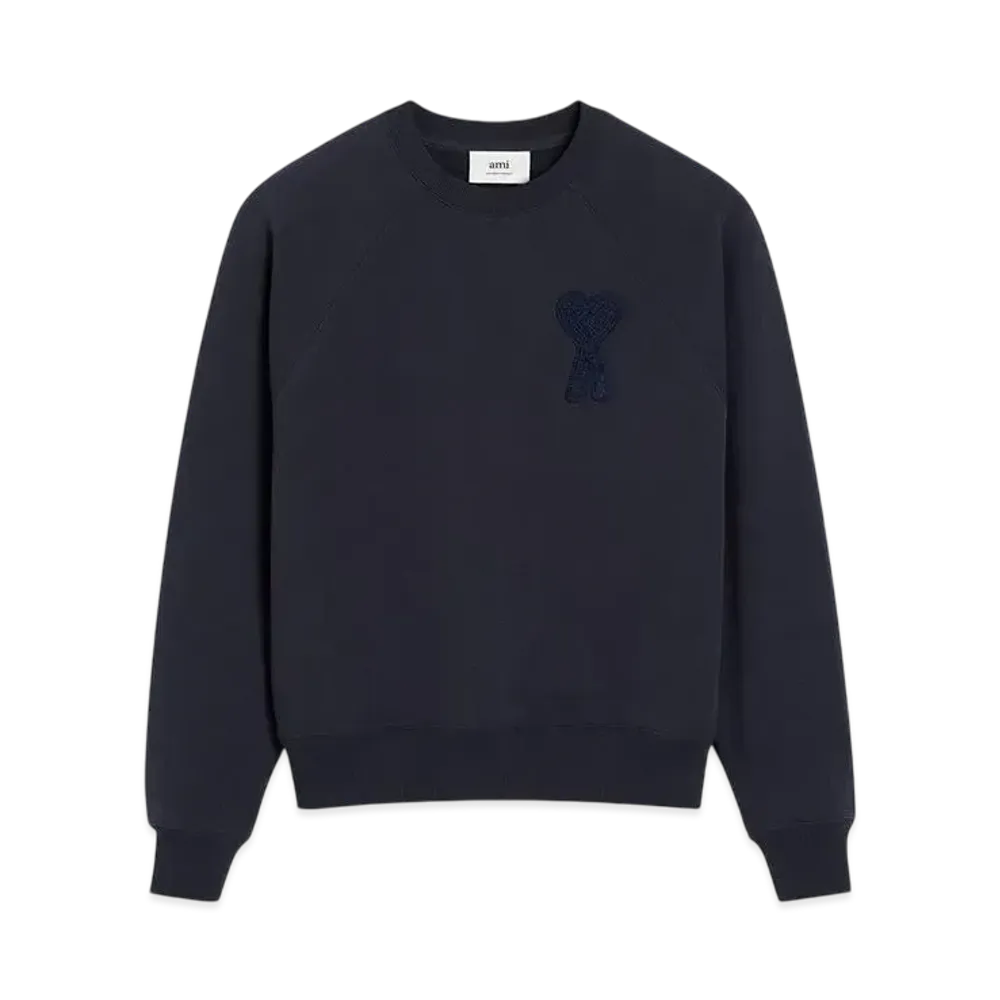 AMI PARIS Amidou Cool Patch Sweatshirt "NavyBlue"