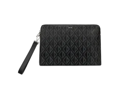 Dior Pouch CD Diamond Canvas "Black"