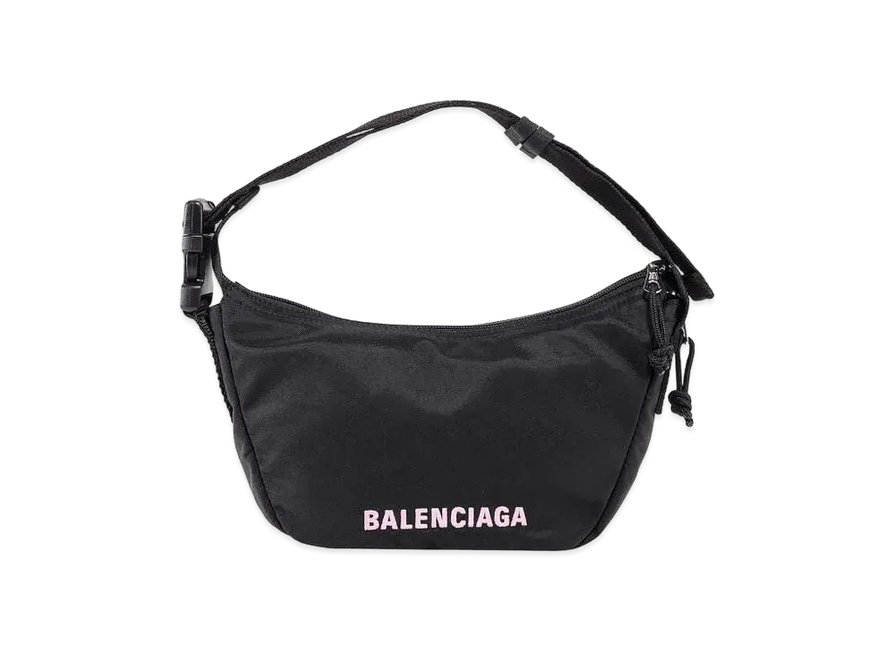 BALENCIAGA Women's Wheel Small Sling Bag "Black"