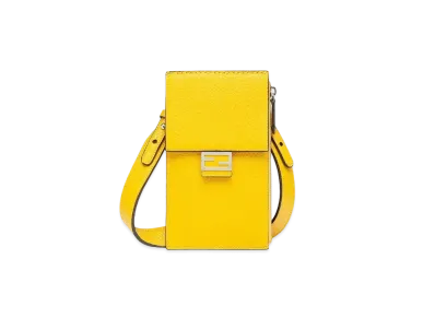 FENDI Smartphone Bag Leather Mobile Phone Holder "Yellow"