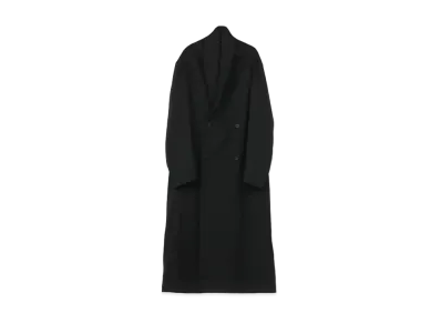 Yohji Yamamoto Pour Homme W/GABARDINE STOLE GABARDINE COAT "Black"