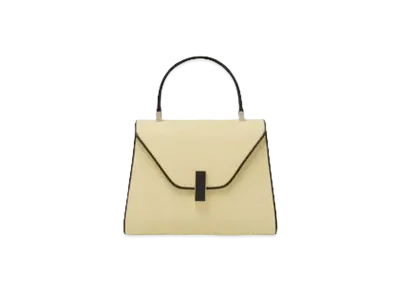 Valextra Iside Mini Chiaroscuro Bag "Vanilla/Black"