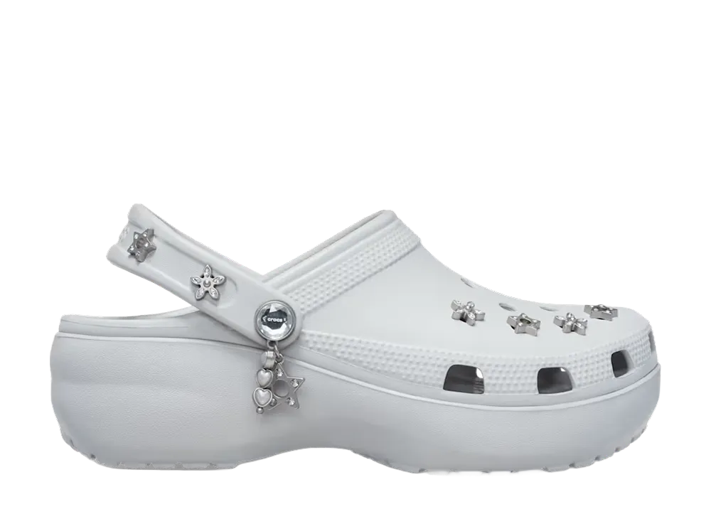 Crocs Women's Classic Platform Edgy Beading Clog "Atmosphere"