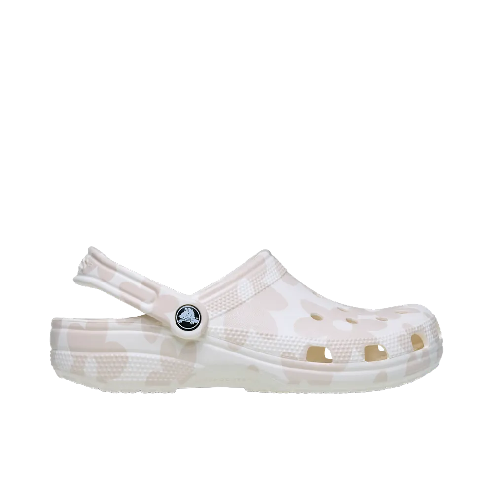 Crocs Women's Classic Pop Petals Clog "Chalk/White"