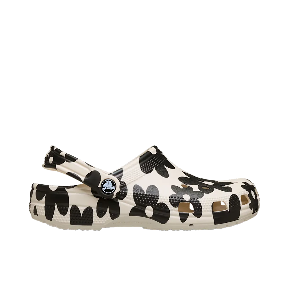 Crocs Women's Classic Pop Petals Clog "Summit White/Black"