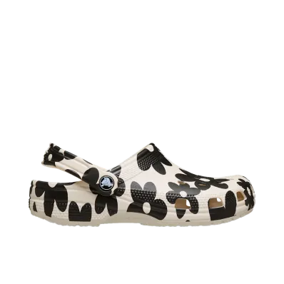 Crocs Women's Classic Pop Petals Clog "Summit White/Black"