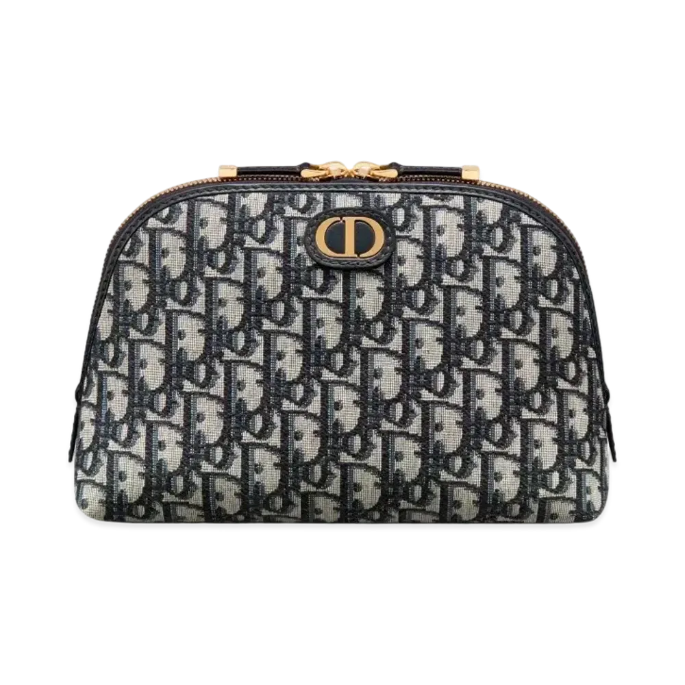 Dior 30 Montaigne Beauty Pouch Dior Oblique Jacquard "Blue"
